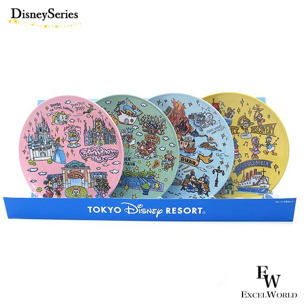 パーク手書き風 プレート4枚 ミッキー ミニー ミッキーフレンズ ディズニーリゾート限定 エクセルワールド 通販 Yahoo ショッピング
