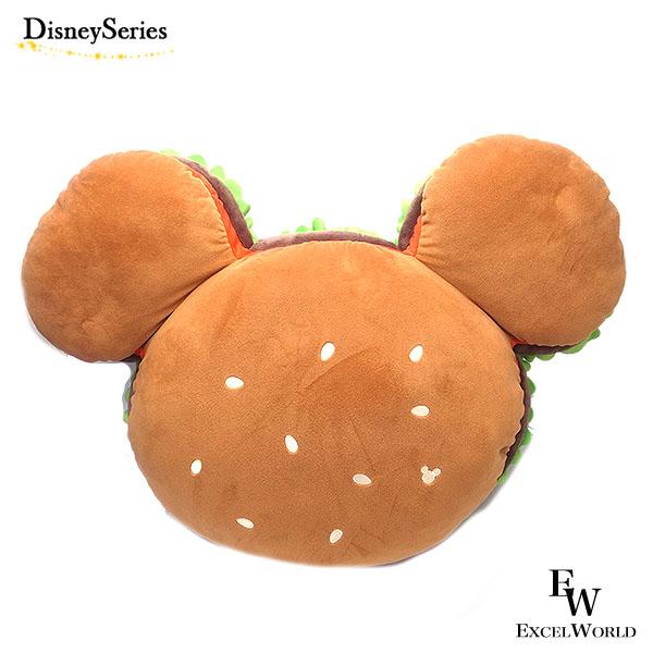 Disney ミッキー パークフード クッション ハンバーガー 大