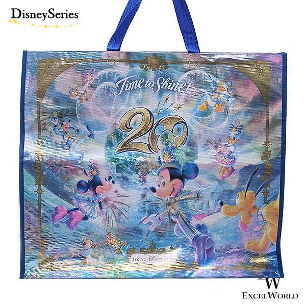 超人気 タイムトゥシャイン ショッピングバッグ Lサイズ ディズニー 周年 エコバッグ