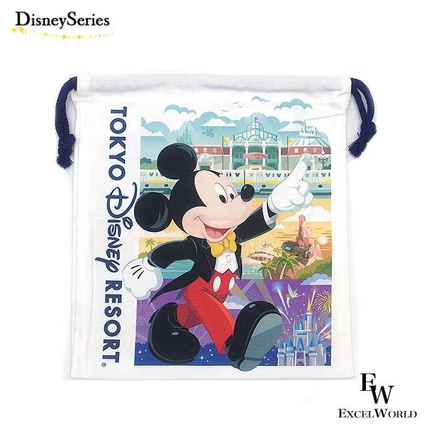ミッキー きんちゃく ショップ袋柄 ポーチ 巾着 東京ディズニーリゾート限定 エクセルワールド プレゼントにも エクセルワールド 通販 Yahoo ショッピング