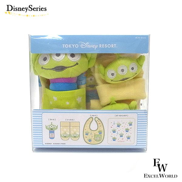 Disney リトルグリーンメン ベビースタイ ハンカチ ラトル