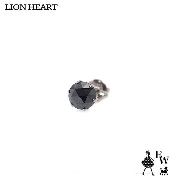 LION HEART ライオンハートLION ピアス プラチナ ブラックダイヤ