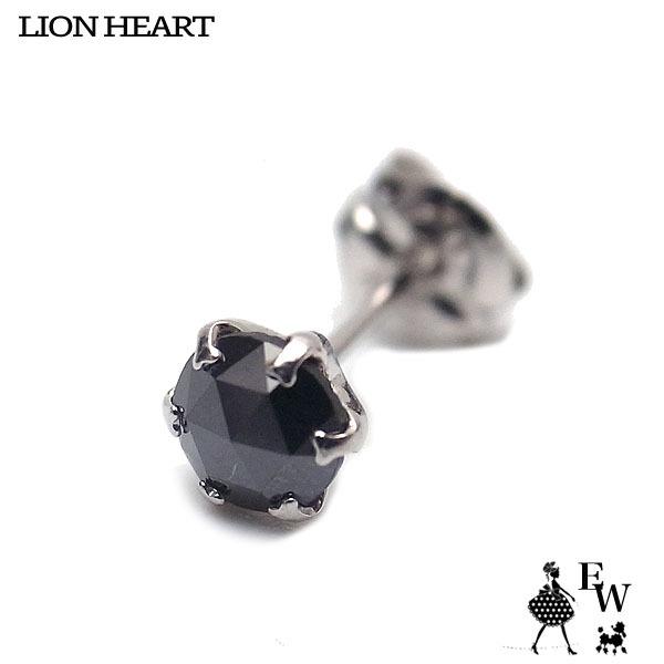 片耳PTブラックダイヤピアス 2．5ct