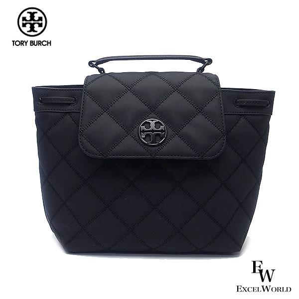 トリーバーチ リュック TORY BURCH アウトレット バックパック WILLA 145276 001 キルティング調 ブラック レディース  ブランド プレゼントにも ウォレット