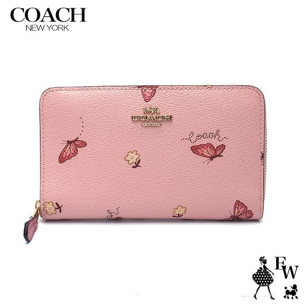 コーチ Coach 財布 アウトレット 長財布 28 Imr2y バタフライプリント 蝶 アコーディオンジップ ピンク マルチ 28imr2y エクセルワールド 通販 Yahoo ショッピング