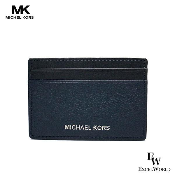 マイケルコース メンズ カードケース Michael Kors アウトレット 名刺入れ パスケース 36S0LGFD1L ネイビー ブラン