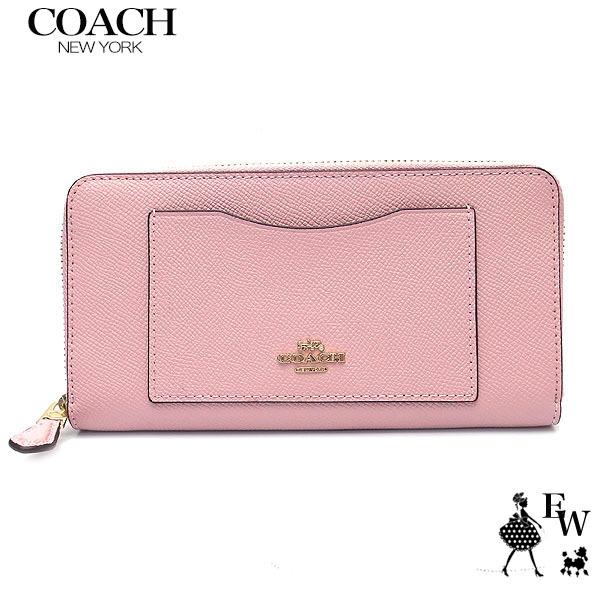 コーチ Coach 財布 アウトレット 長財布 F Imaom レザー アコーディオンジップ ピンク imaom エクセルワールド 通販 Yahoo ショッピング