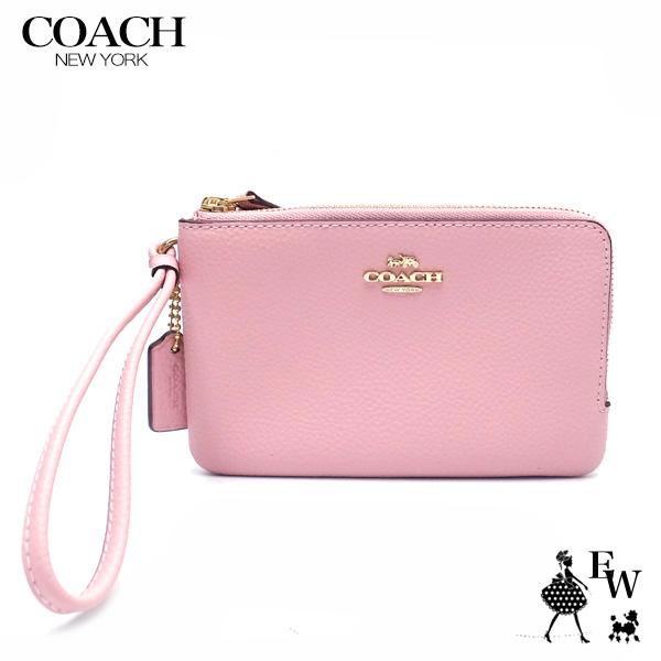 コーチ Coach ポーチ アウトレット ダブルジップ コーナージップ リストレット F Imaom ブロッサムピンク imaom エクセルワールド 通販 Yahoo ショッピング