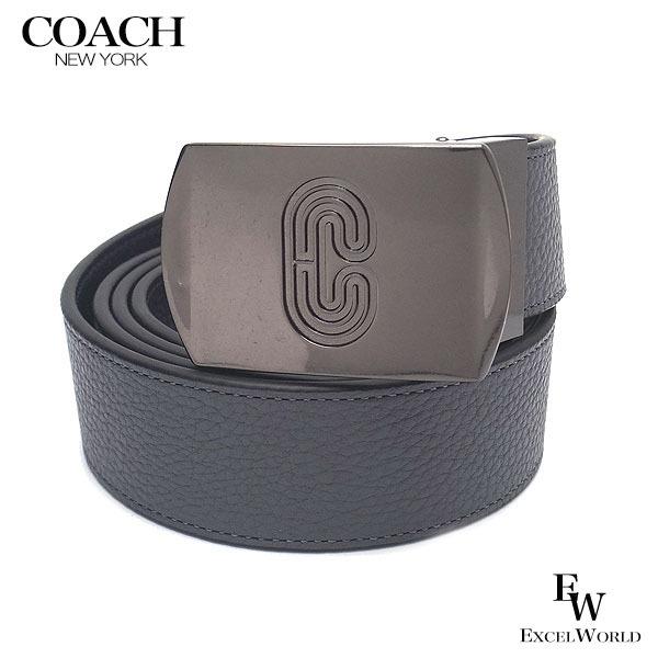 コーチ Coach アウトレット メンズ ベルト Qbqc6 ワイド レザー グレー ネイビー qbqc6 エクセルワールド 通販 Yahoo ショッピング