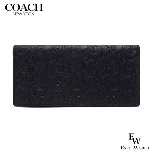 コーチ 財布 アウトレット メンズ 二つ折り長財布 Qbbk Coach ブラック qbbk エクセルワールド 通販 Yahoo ショッピング