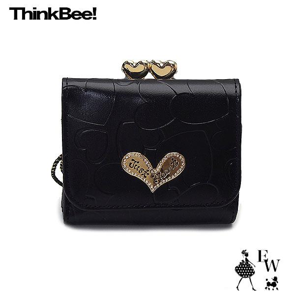 Think Bee! シンクビー 財布 Bee ハーティハート 三つ折財布
