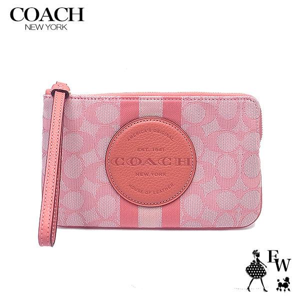 コーチ ポーチ アウトレット COACH リストレット 小物入れ C8841 IMRRJ ラージ コーナージップ ピンク レディース ブランド  プレゼントにも