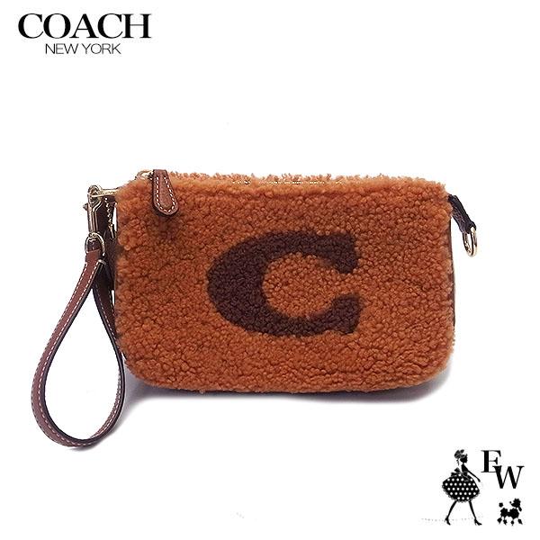 コーチ ポーチ アウトレット COACH もこもこ ハンドバッグ 人気のミニ  