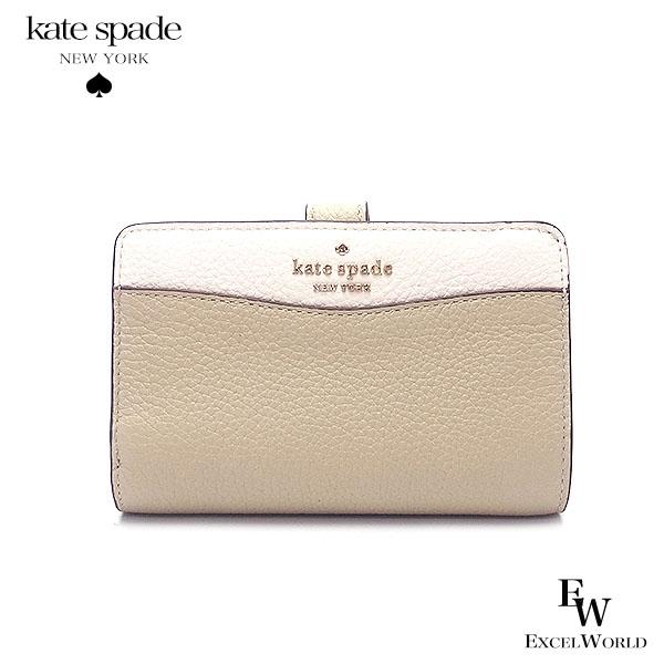 ケイトスペード 財布 アウトレット 二つ折り財布 K6396 250 kate spade ベージュマルチ レディース ブランド おしゃれ