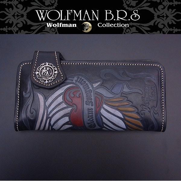 WOLFMAN B.R.S ウルフマン 財布 B R S 長財布 超レアデザイン WOLFMAN B.R.S ウルフマン 財布 B R S 長財布 超レアデザイン