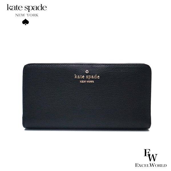 ケイトスペード 財布 アウトレット 二つ折り長財布 WLR00545 001 kate spade ラウンドジップ ブラック レディース ブランド
