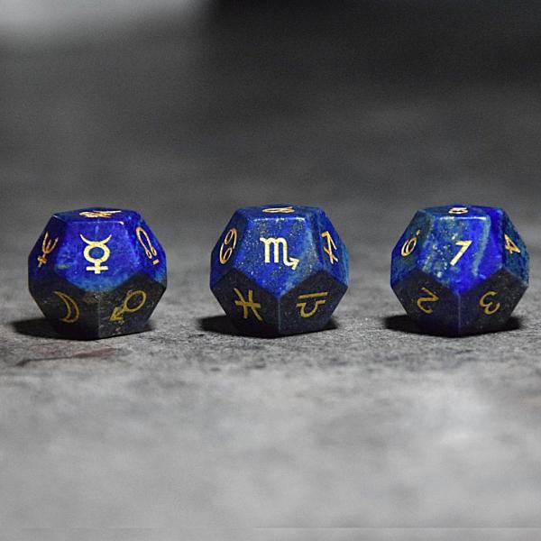 ラピスラズリ 天然石 アストロダイス 占い 浄化 さざれ石 つき ポーチ