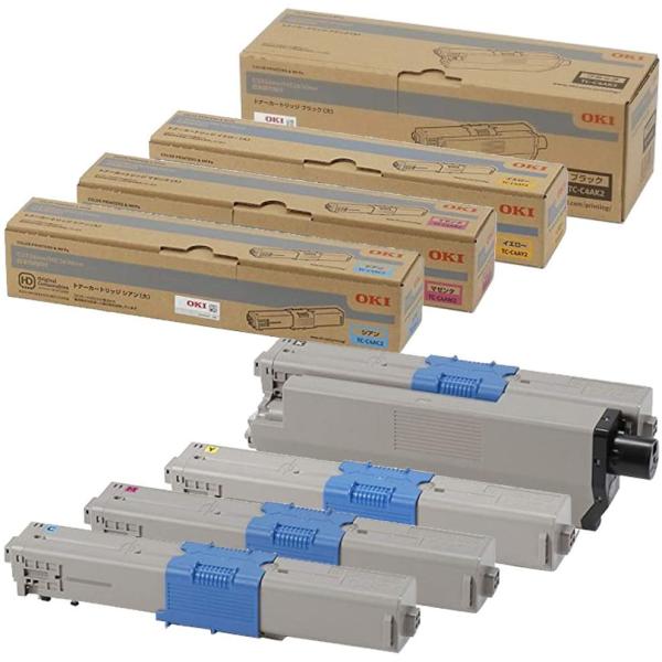 沖データ 新品 OKI TC-C4A2 4色セット オキ トナー カートリッジ