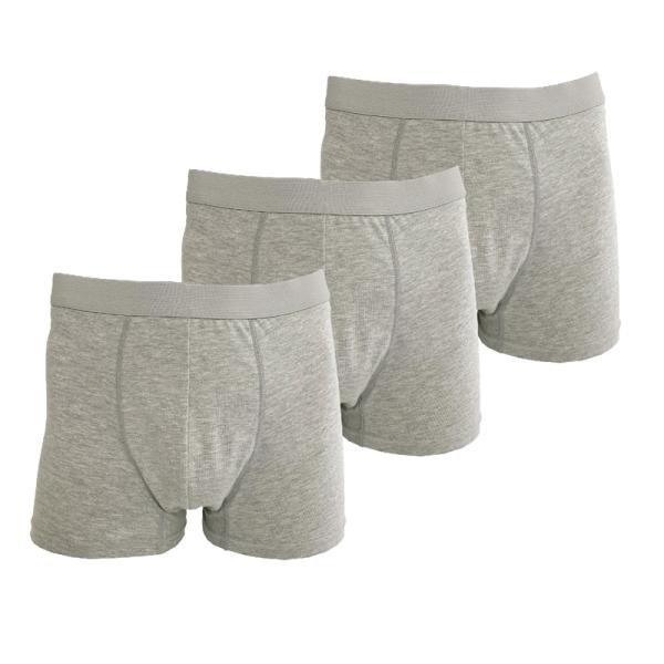 【3枚セット】ボクサーパンツ メンズ MENS セット ボクサーブリーフ 杢グレー グレー M-XL ボクサー アンダーウェア ベーシック お得