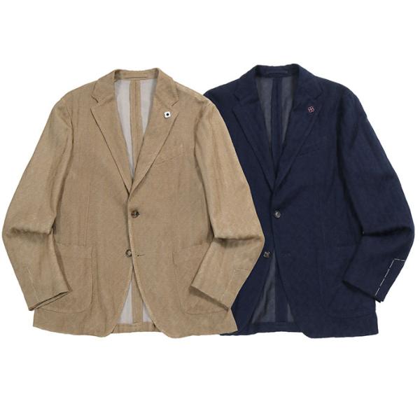 LARDINI ラルディーニ ケーブル編み2Bニットジャケット メンズ LARDINI ラルディーニ ケーブル編み2Bニットジャケット メンズ