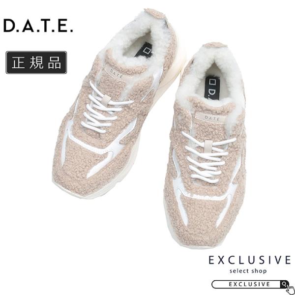 新品　D.A.T.E(デイト)　FUGA TEDDY(フーガテディ)　スニーカー D.A.T.E. デイト FUGA スニーカー メンズ 24秋冬 TEDDY BEIGE MFGF-JP