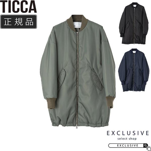 TICCA（ティッカ） ミドルMA-1 レディース ナイロン ブルゾン ゆったり 