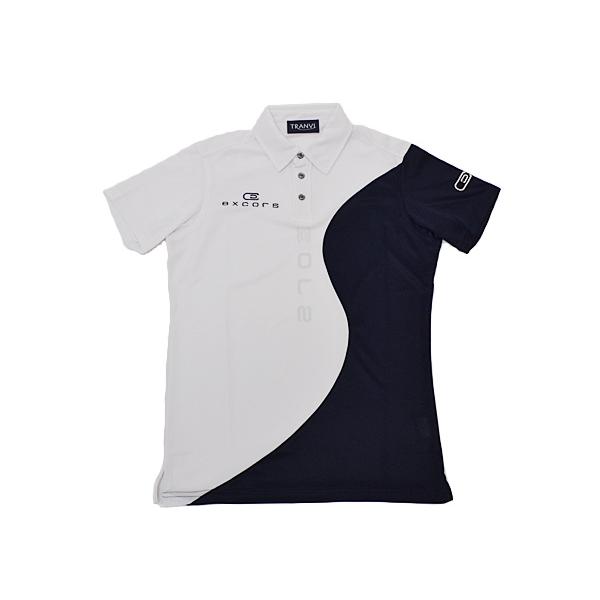 SALE!! excors エクスコアーズ TREXSHB-01 Wave Shirts White/Navy 