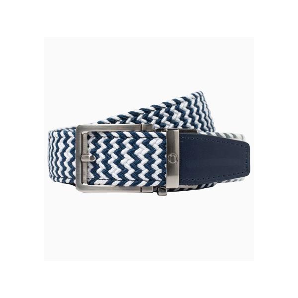 Braided Zigzag Golf ラチェット式ベルト : excors golf - 通販