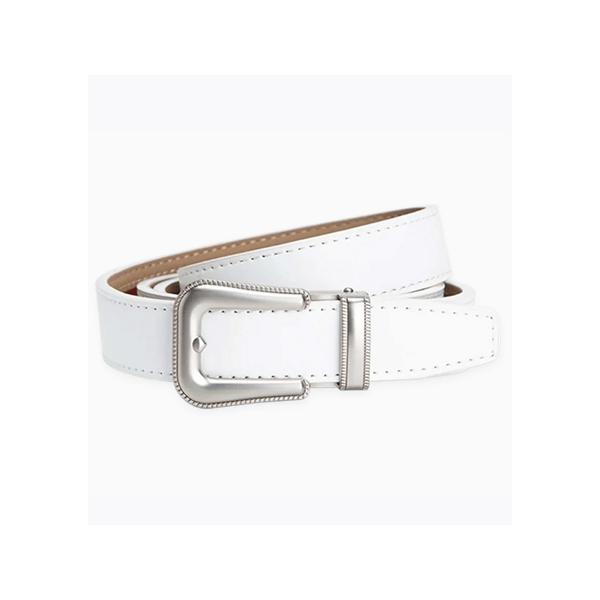 【土日祝も発送】Dakota White Dress Belt ラチェット式ベルト