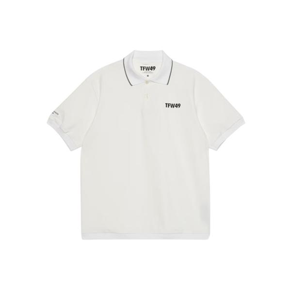 Sale !!!【土日祝も発送】TFW49  26SS  SIGNATURE SS REGULAR POLO WHITE  レギュラーポロ