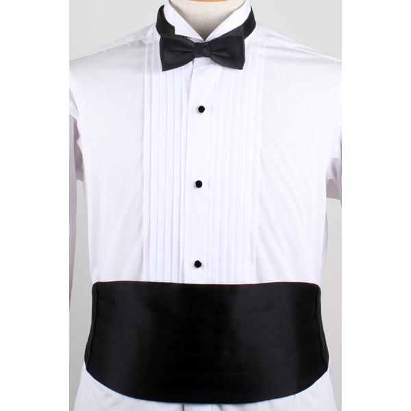 新品　日本製シルク蝶タイ＆カマーバンド 黒無地　Mサイズ EXCY 日本製シルク蝶タイ＆カマーバンド 黒無地 : EXCY