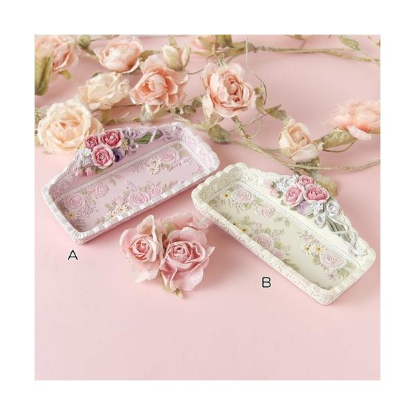 デコパージュ ꔛ‬ꕤ インテリア雑貨 *トレイ *薔薇 ピンク *リメイク デコパージュ ꔛꕤ インテリア雑貨 *トレイ *薔薇 ピンク *リメイク