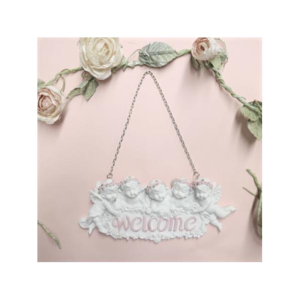 ウェルカムエンジェルボード 5人エンゼル 天使 置物 オブジェ