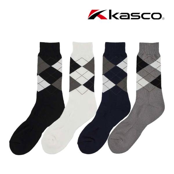 キャスコ アーガイル柄底パイルソックス メンズ CPS-004 靴下 ゴルフ Kasco