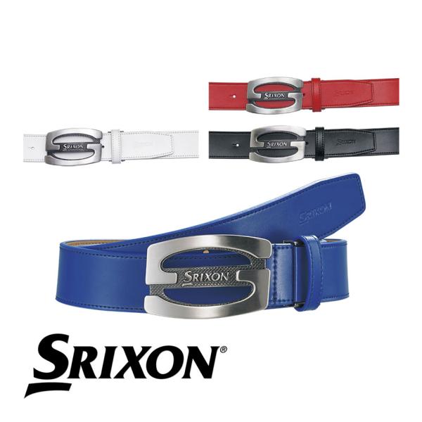 ベルト ダンロップ スリクソン DUNLOP SRIXON GGL-S004 メンズ ブルー ホワイト ブラック レッド 95cm 幅40mm ゴルフ