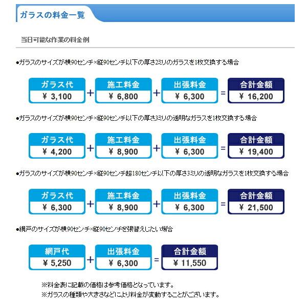 ガラス交換・修理【網戸・サッシ・防犯ガラス・ペアガラス ガラス交換・修理【網戸・サッシ・防犯ガラス・ペアガラス
