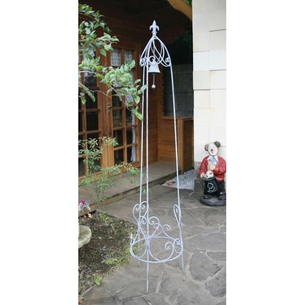 きれい Obelisk オベリスク ベル L型(32349)(ジャービス商事) エクステリア インテリア ガーデニング用品 園芸用品 スタンドデコレーション アイアン アン… ジャービス商事オベリスク ベル L型 32349