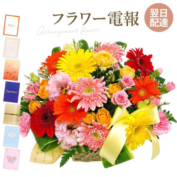 アレンジメントフラワー 今月のアレンジデラックス と 紙素材カード電報 のセット お祝い 花 祝電 結婚式 誕生日 卒業式 入学式 開業 開店 Buyee 日本代购平台 产品购物网站大全 Buyee一站式代购 Bot Online