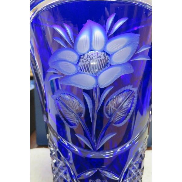 エルベクリスタル ブランドbox入り Crystal Crystal Grs 0004 Ex Mart 花柄 Elbe Ex Martのelbe 花瓶 花柄