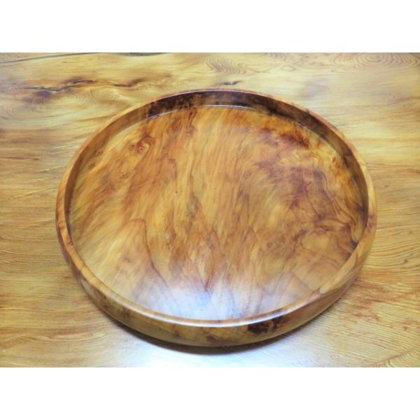 屋久杉の丸盆 長寿を祝う特別な木製お盆