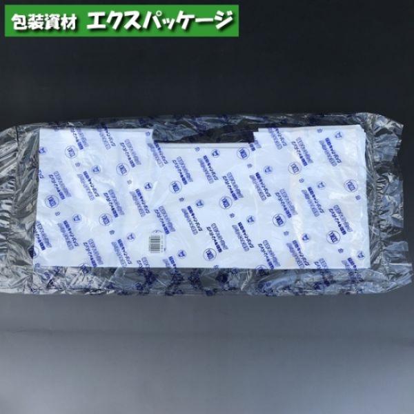 キャリーバッグ　ランチ　乳白　大　100枚　HDPE　0488550　福助工業