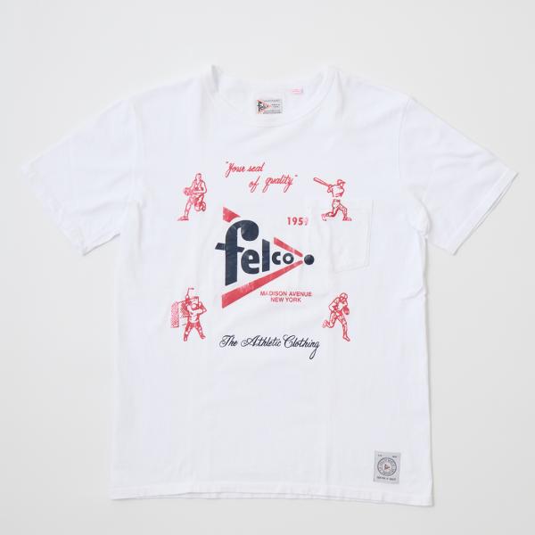 FELCO フェルコ  メンズ ラバープリント Tシャツ クルーネック アメリカ製 [Mサイズ]