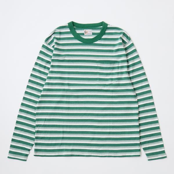 【対象ボーダーTシャツ2枚購入でノベルティプレゼント】FELCO フェルコ ストライプ ポケットTシャツ 日本製