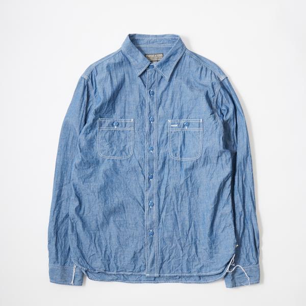 EMPIRE & SONS エンパイアアンドサンズ シャンブレー ワークシャツ 