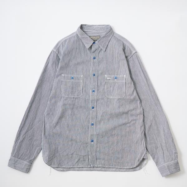 EMPIRE & SONS エンパイアアンドサンズ  ヒッコリーストライプ ワークシャツ メンズ