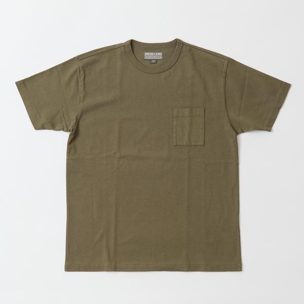 EMPIRE & SONS エンパイアアンドサンズ  クルーネック ポケット Tシャツ 無地 メンズ 日本製