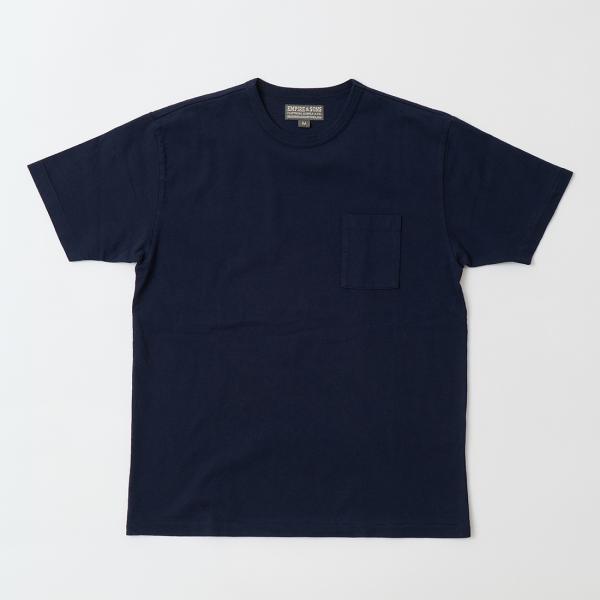 EMPIRE & SONS エンパイアアンドサンズ  クルーネック ポケット Tシャツ 無地 メンズ 日本製