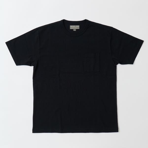 EMPIRE & SONS エンパイアアンドサンズ  クルーネック ポケット Tシャツ 無地 メンズ 日本製