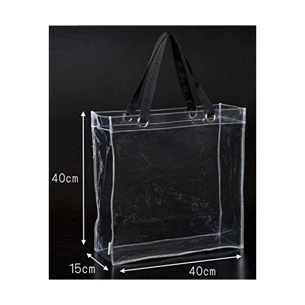 透明バッグ クリアバッグ トートバッグ Lサイズ 透明ビニール 無色 Cb 4040 痛バッグ クリアバッグ Pvc 新生活 ホワイトデー 0255 イージャパン 通販 Yahoo ショッピング