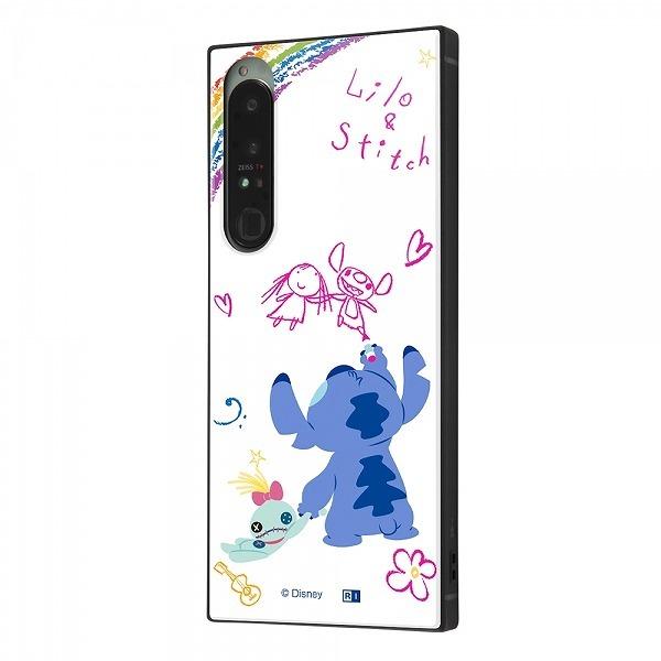 スマホケース Xperia 1 Iv ディズニー 耐衝撃ハイブリッドケース Kaku リロ スティッチ 落書き エアクッション ストラップホール 四角 カクカク かわいい Xperia1 4 Case イージャパン 通販 Yahoo ショッピング